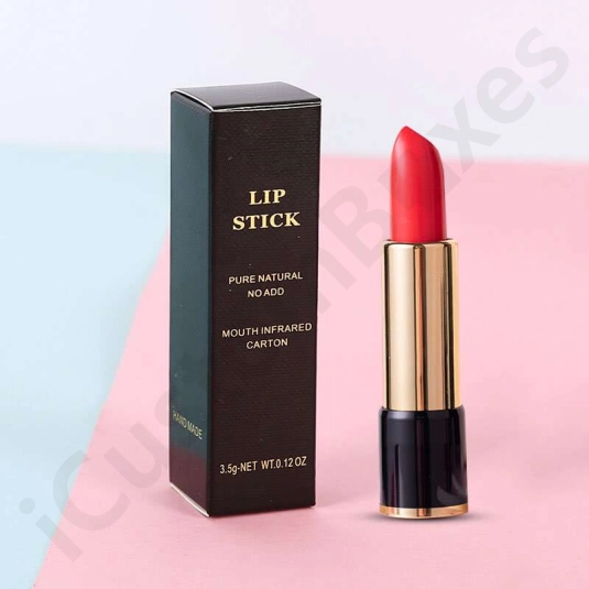 custom lipstick boxes with printd logo on packaging