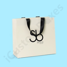 printed cosmetic white bags