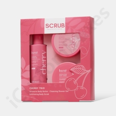 pink scrub box with window