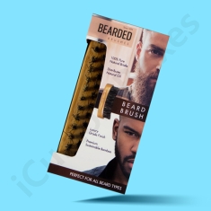 custom printed beard brush boxes