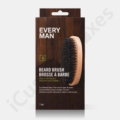 beard brush box with hang tab