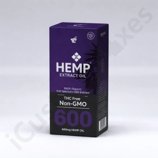 hemp oil boxes and packaging