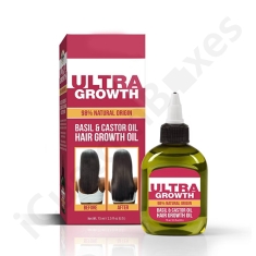 custom printed hair oil boxes