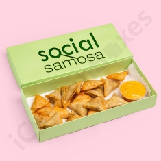 two piece samosa boxes with lid