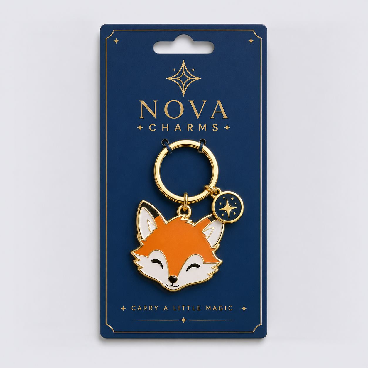 custom keychain packaging with printed logo