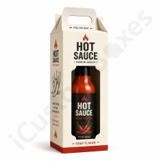 hot sauce packaging box with printed logo