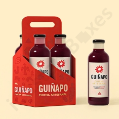 hot sauce carrier packaging with handle