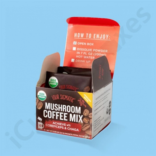 Coffee Sachet Box wholesale by icustomboxes.com