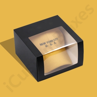 hat boxes with printed logo custom packaging