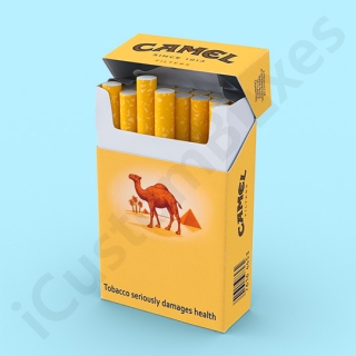 camel cigarette boxes with printed packaging