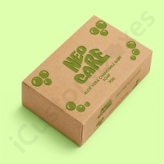 custom kraft paper soap boxes
