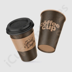kraft coffee cup sleeves