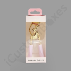 eyelash curler box with hang tab
