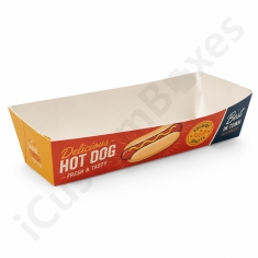 custom hot dog trays with logo