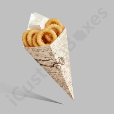 printed paper snack cones