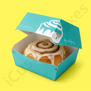 Cardboard Printed Cinnamon Roll Boxes