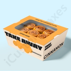 Printed Cinnamon Roll Boxes Wholesale