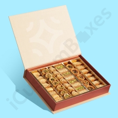 cardboard baklava box