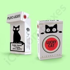 white disposable cigarette boxes