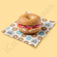 Branded bagel wrapping paper