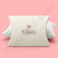 white pillow boxes