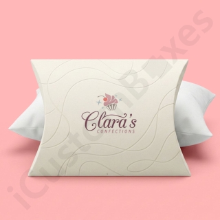 white pillow boxes