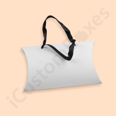 white pillow boxes with handle