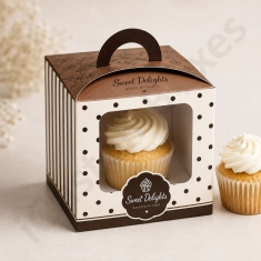 custom single cupcake box