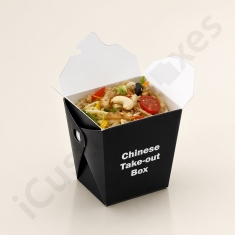 chinese food box in black color