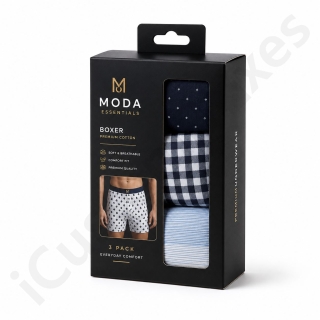 custom underwear box with die cut window