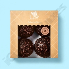 chocolate box with die cut window