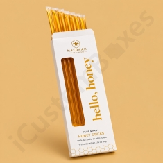 custom honey straw packaging box in the USA