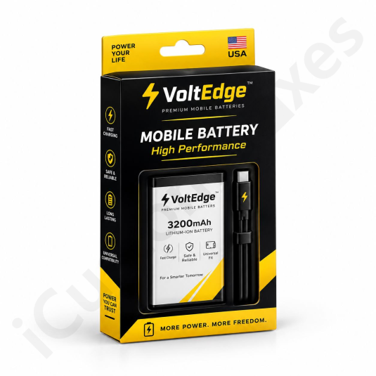 Mobile battery packaging box