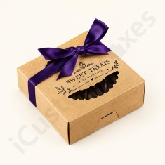pie box with die cut
