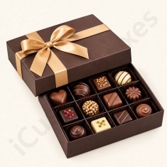 two piece custom chocolate gift boxes