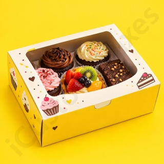 custom dessert boxes with pritned packaging