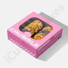 crumble cookie box with window
