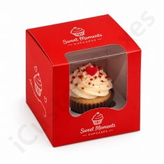 custom single cupcake box packaging