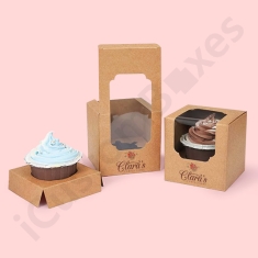 cusstom kraft cupcake boxes wholesale
